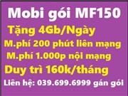 Sim Mobifone gói C90N: Có 60Gb+50p gọi liên mạng+MP nội mạng